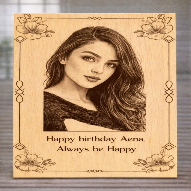 Personalized Wooden Photo Frame – Birthday & Special Gift - Personalised Wooden Gift