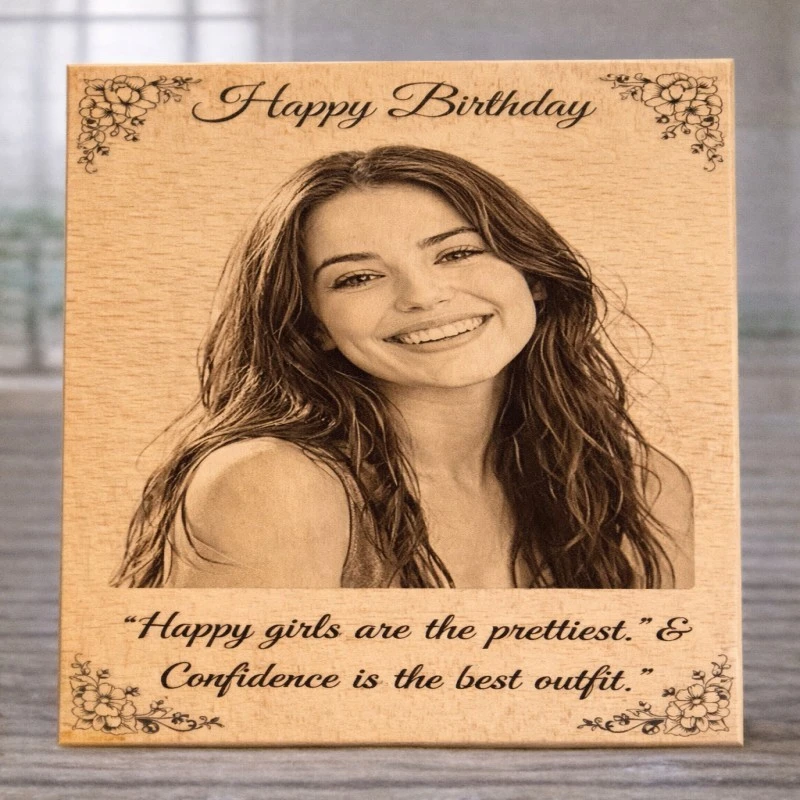Personalized Wooden Photo Frame – Birthday & Special Gift - Personalised Wooden Gift